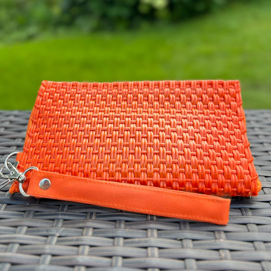 Coral Handwoven Wristlet by Colibri y Barro